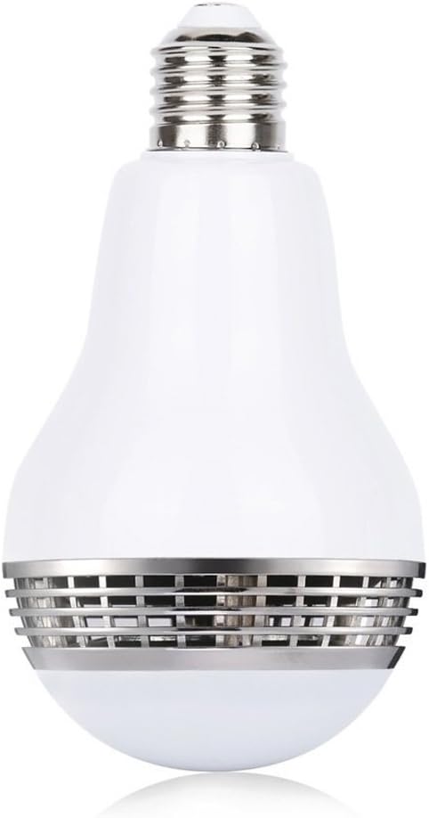 Smart Light Bulb with Bluetooth Speaker 7W E27 White RGB Multi Color Adjustable and Dimmable by Wireless APP Music Speaker and Bulb 2 in 1 Mood Lighting